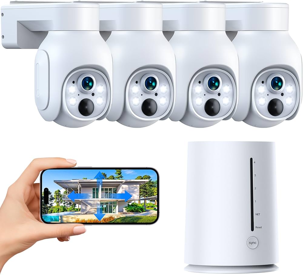 CAMCAMP 防犯カメラ ワイヤレス 監視カメラ 500万画素 電源不要