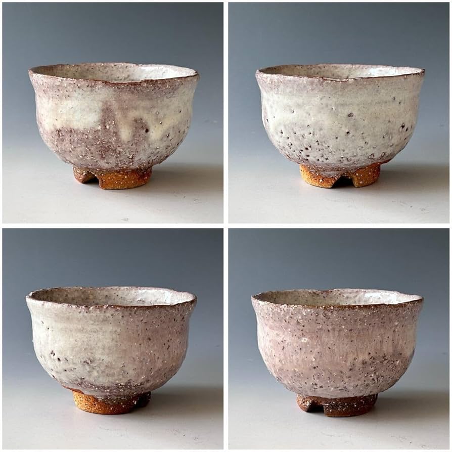 萩焼 岡田裕 萩焼 岡田裕 趣のある茶碗 昭和 萩焼 岡田