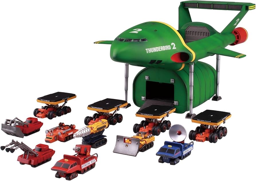 奇跡のセット国際救助隊サンダーバード2号本体とオプションフルセット