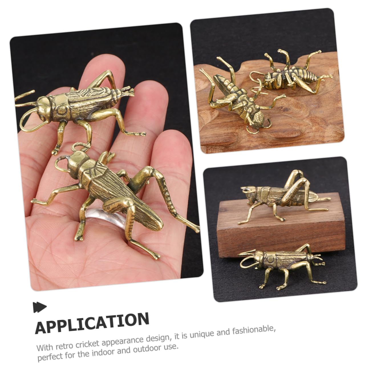 Amazon.co.jp: COHEALI 銅工芸コオロギ置物アンティークコオロギ像彫刻