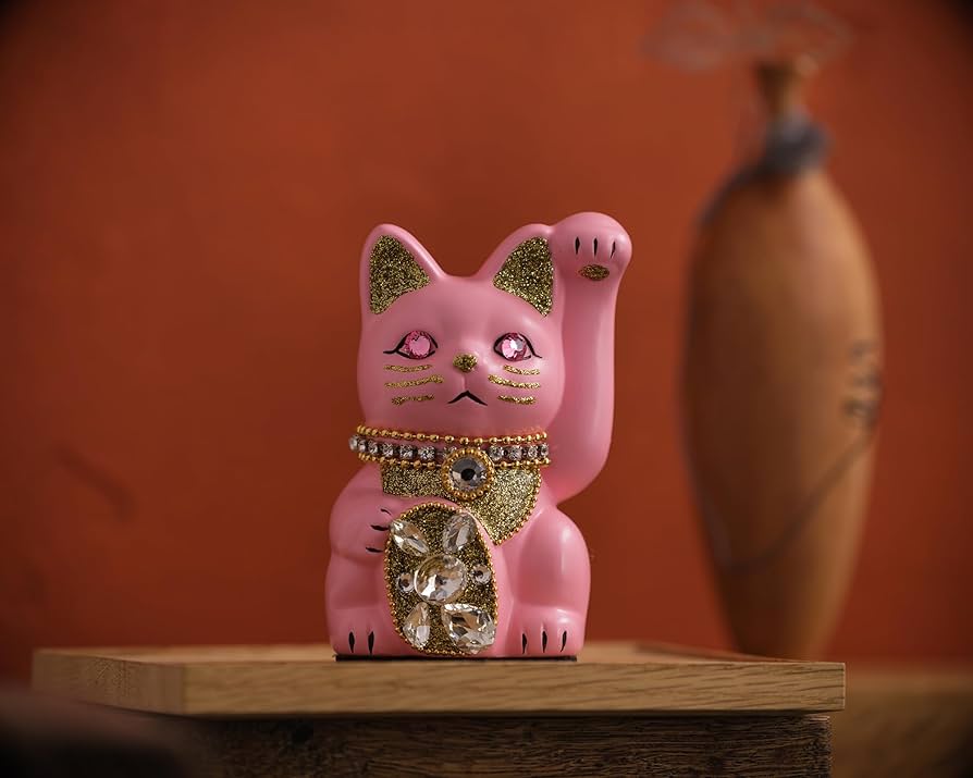 Amazon.co.jp: ご縁猫 ジュエリーキャット(S-SIZE ピンク Pink）左手