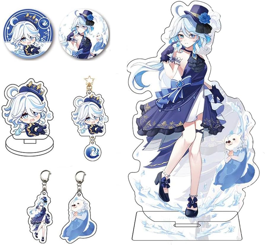 Amazon.co.jp: 原神 フリーナ セット アクリルスタンド 缶バッジ