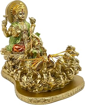 Amazon.co.jp: alikiki ヒンズー教の神スーリヤ神像 - インド ホーム