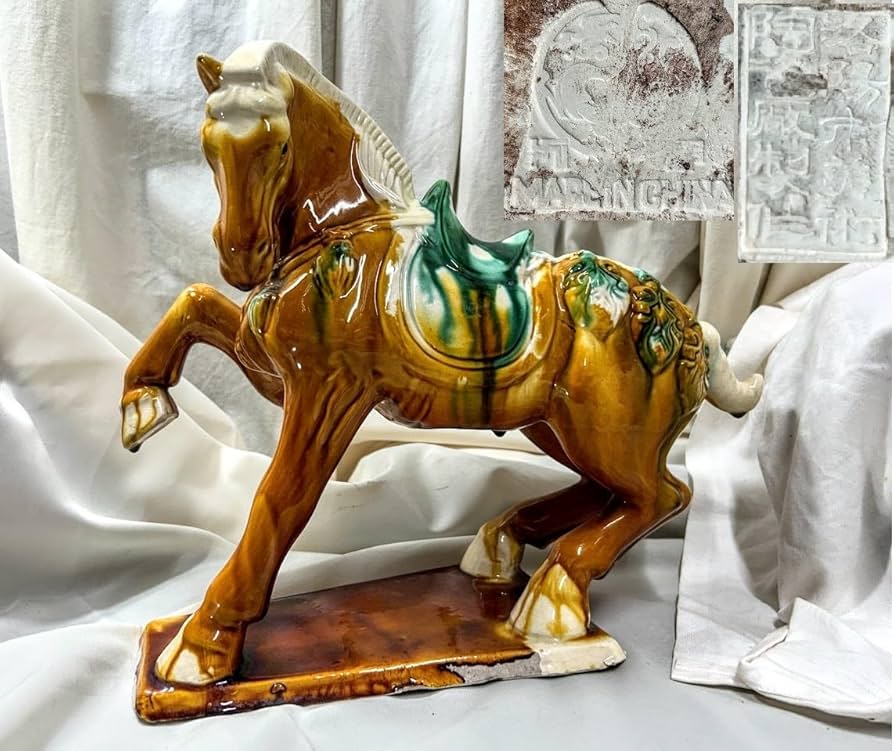 中国美術 唐三彩 獣面 杯 14cmx8cm(LC246) 【公式通販】