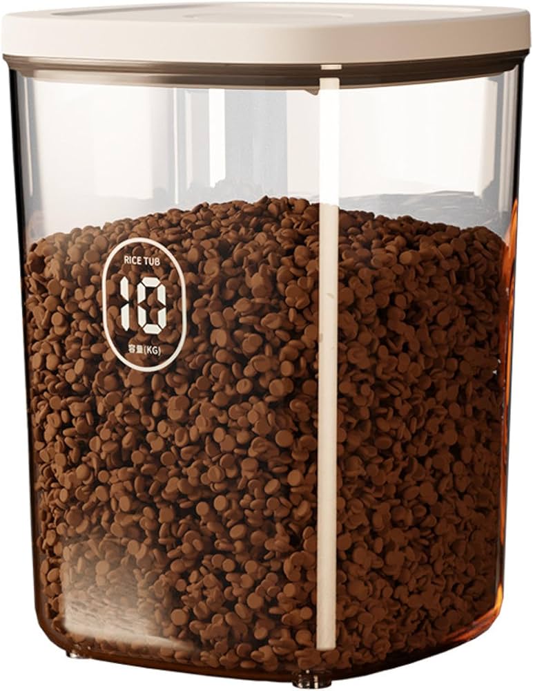 Amazon.co.jp: ペットフード ストッカー 真空 自動排気 ペットフード