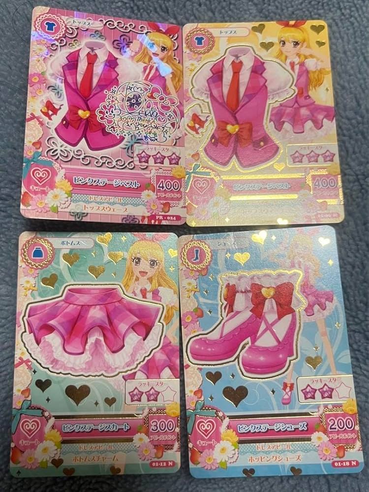 アイカツ 星宮いちご 入学セット ピンクステージ ジュエルつきピンク