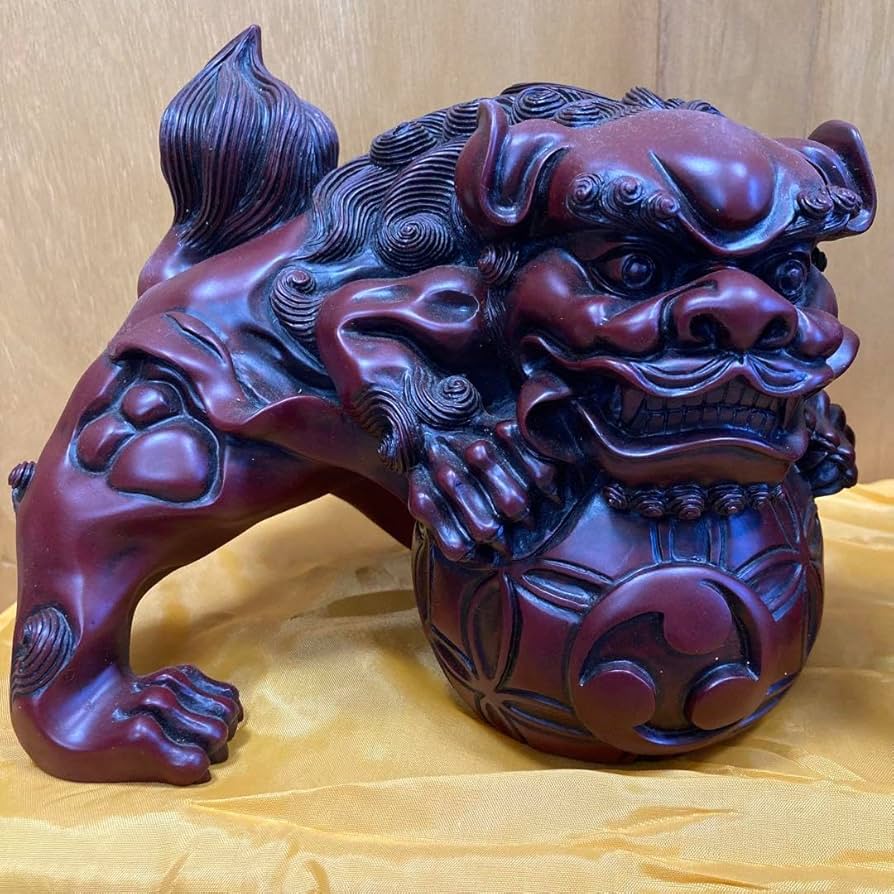 Amazon.co.jp: 祥獅精品 シーサー 置物 寿山石(大)品 : ホーム＆キッチン