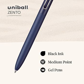 Amazon | uniball Zento リキッドゲルインク格納式ペン 中字 (0.7mm