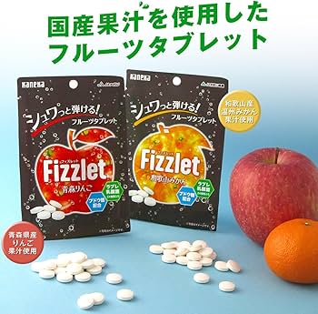 Amazon.co.jp: カネカ食品 Fizzlet（フィズレット）和歌山みかん 24g