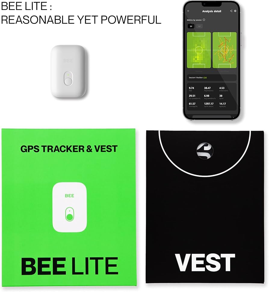 Amazon.com: SOCCERBEE-BEE LITE 2 - Sports GPS Tracker & Vest for