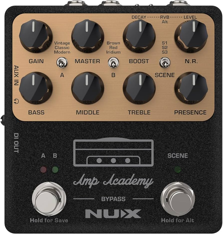 Amazon | NUX NGS-6 Amp Academy Amp Modeler ギターペダル 1024