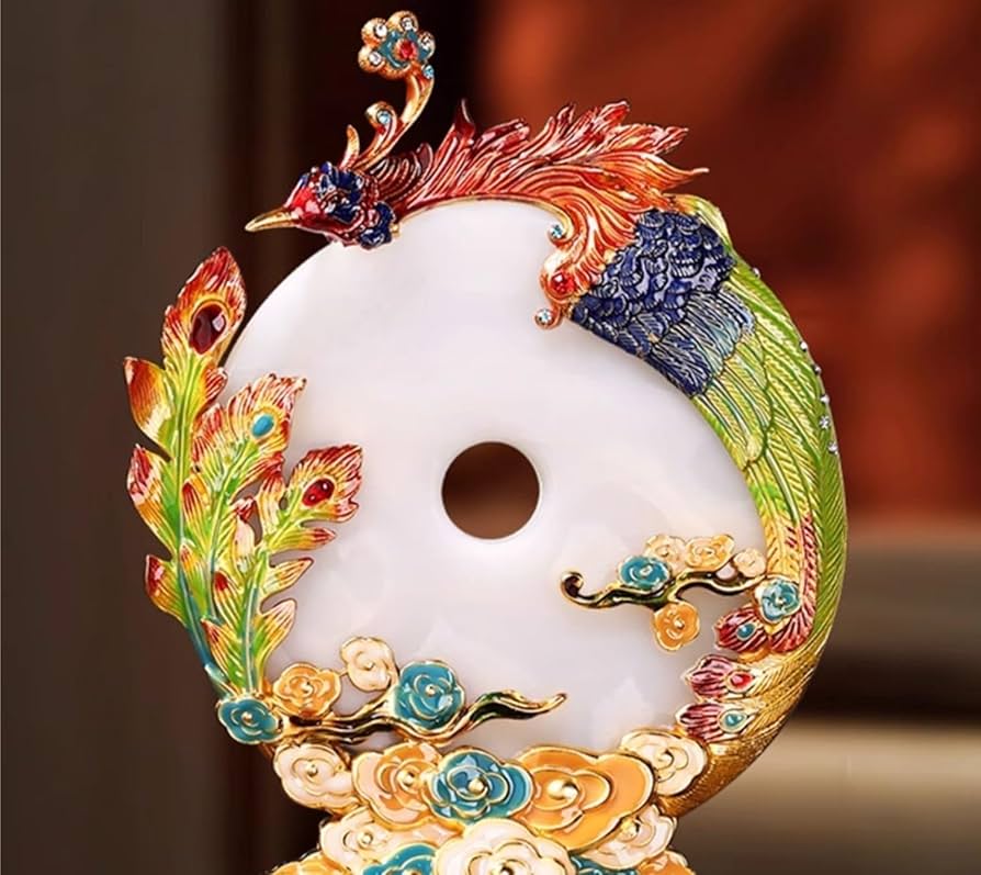 Amazon.co.jp: 鳳凰の置物 【改運】 朱雀 火の鳥 鳳凰 四霊 霊鳥 風水