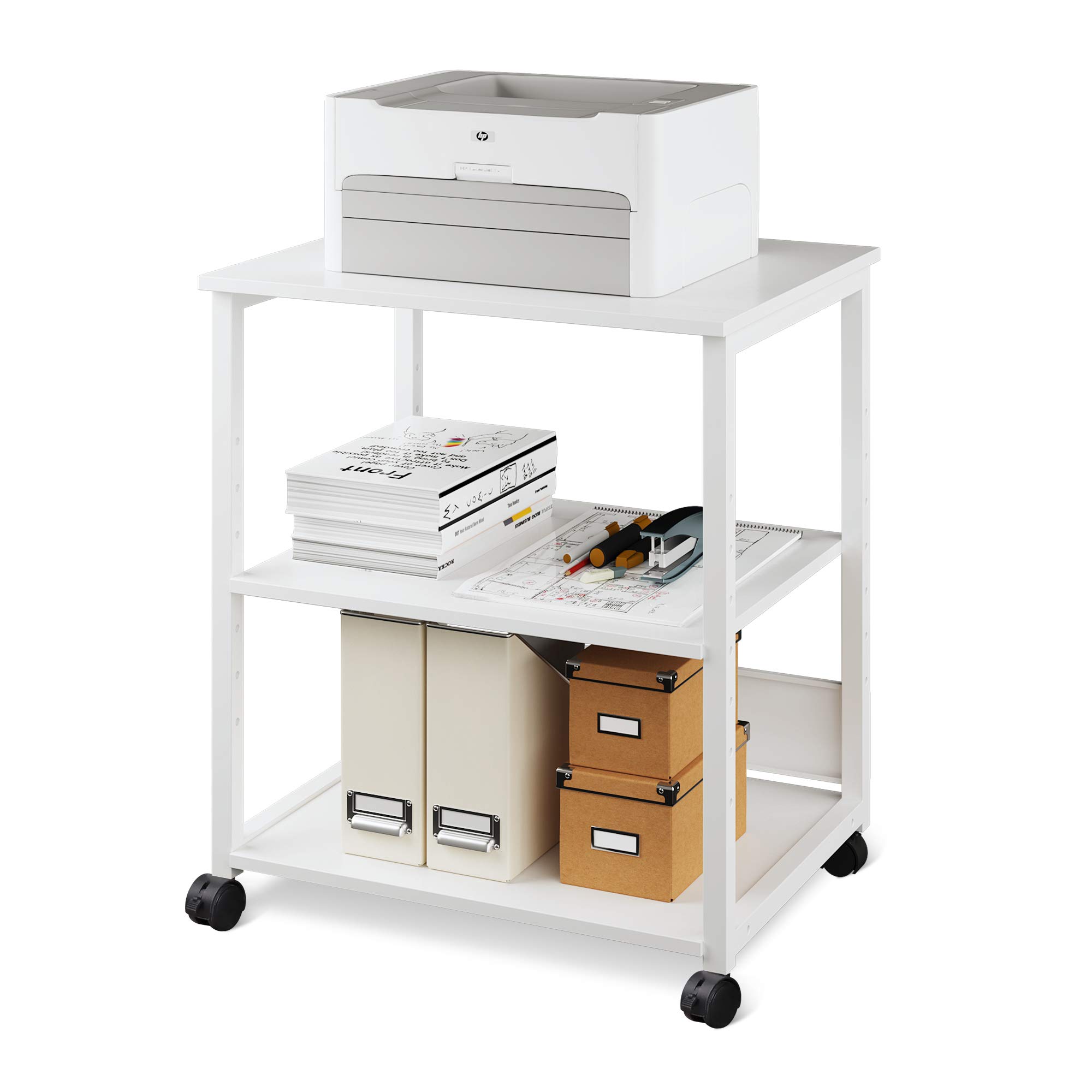 Amazon.co.jp: DEVAISE プリンター台 プリンターラック プリンター