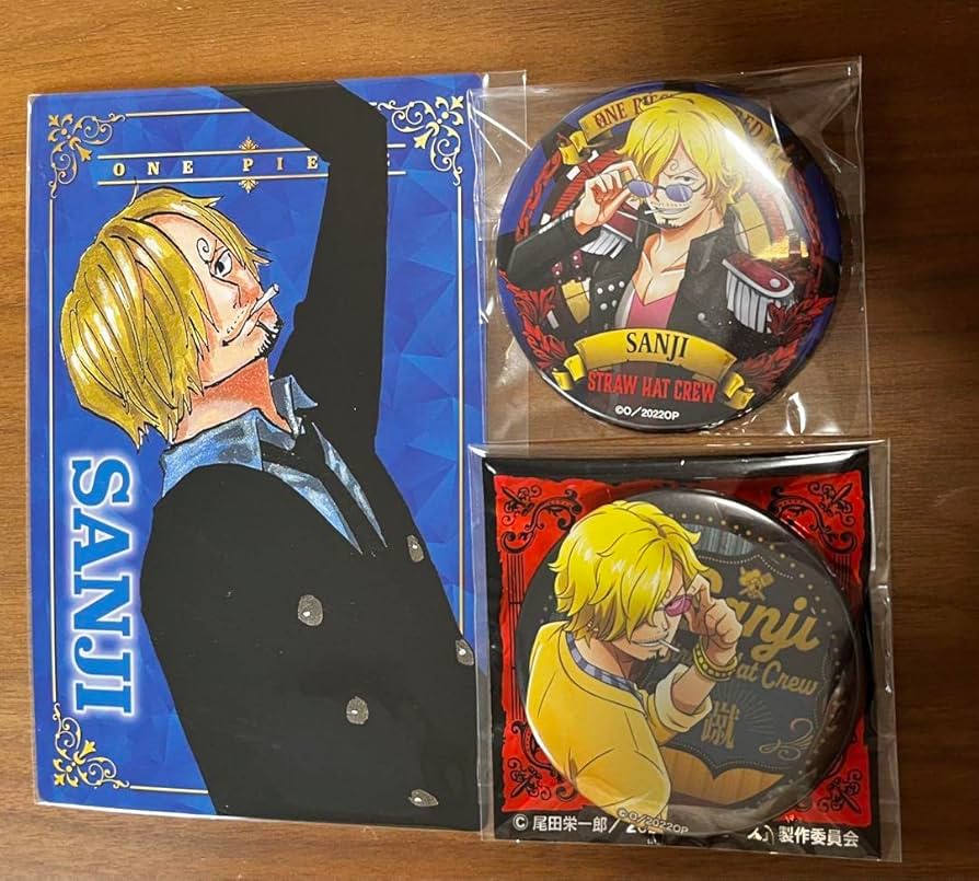 ONE PIECE サンジ RED 輩缶バッジ