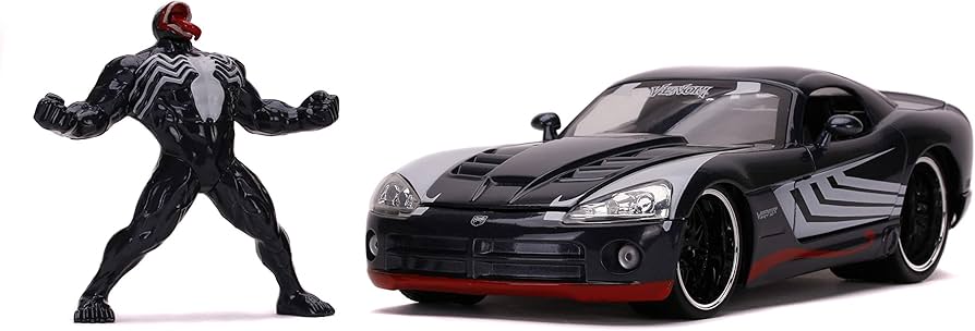 Amazon.com: Jada Marvel 1:24 Dodge Viper Die-cast Car with 2.75