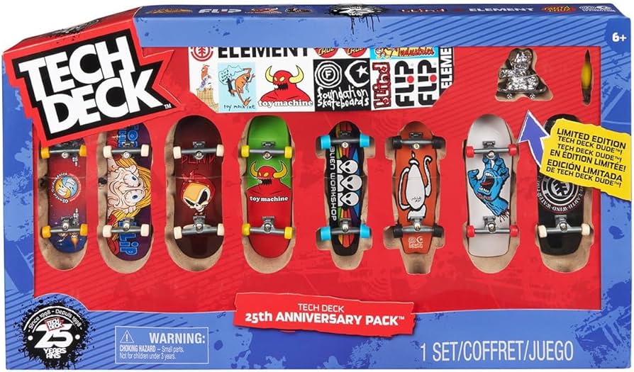 Amazon | テックデッキ TECH DECK 25th ANNIVERSARY PACK フィンガー