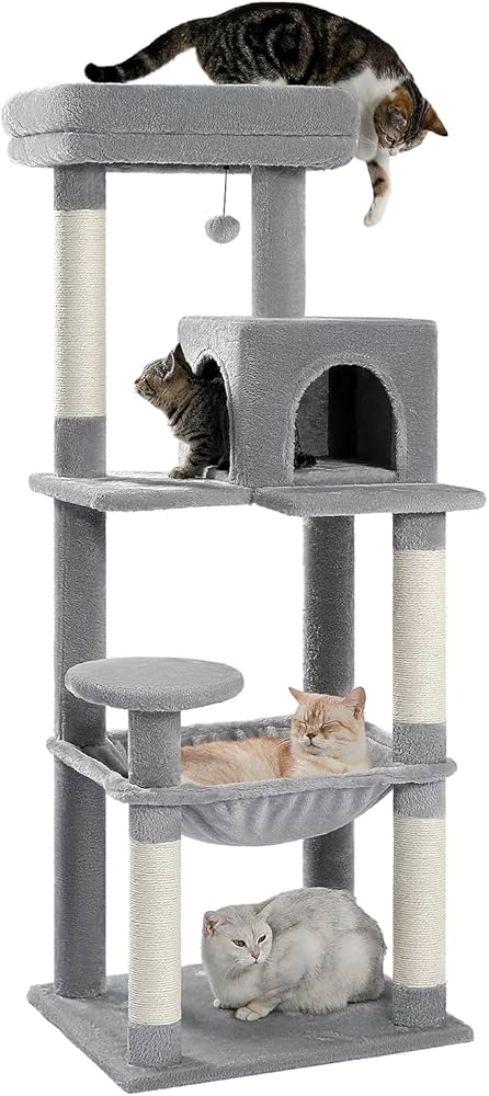 Amazon | PETEPELA(ぺテぺラ) キャットタワー 猫タワー スリム 大型猫