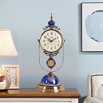 Amazon.co.jp: 置時計 置き時計 卓上時計 翡翠 サイレントスタディ