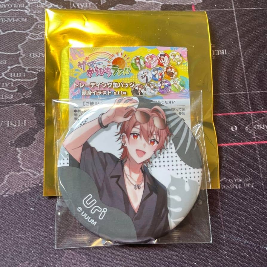 カラフルピーチ うり サマーランド等身缶バ TR缶バッジ 等身イラスト