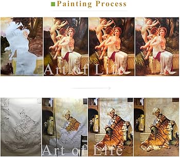 Amazon｜￥5K-200k 手描き美術大学の先生直筆 - 38 馬 犬 世界の名画