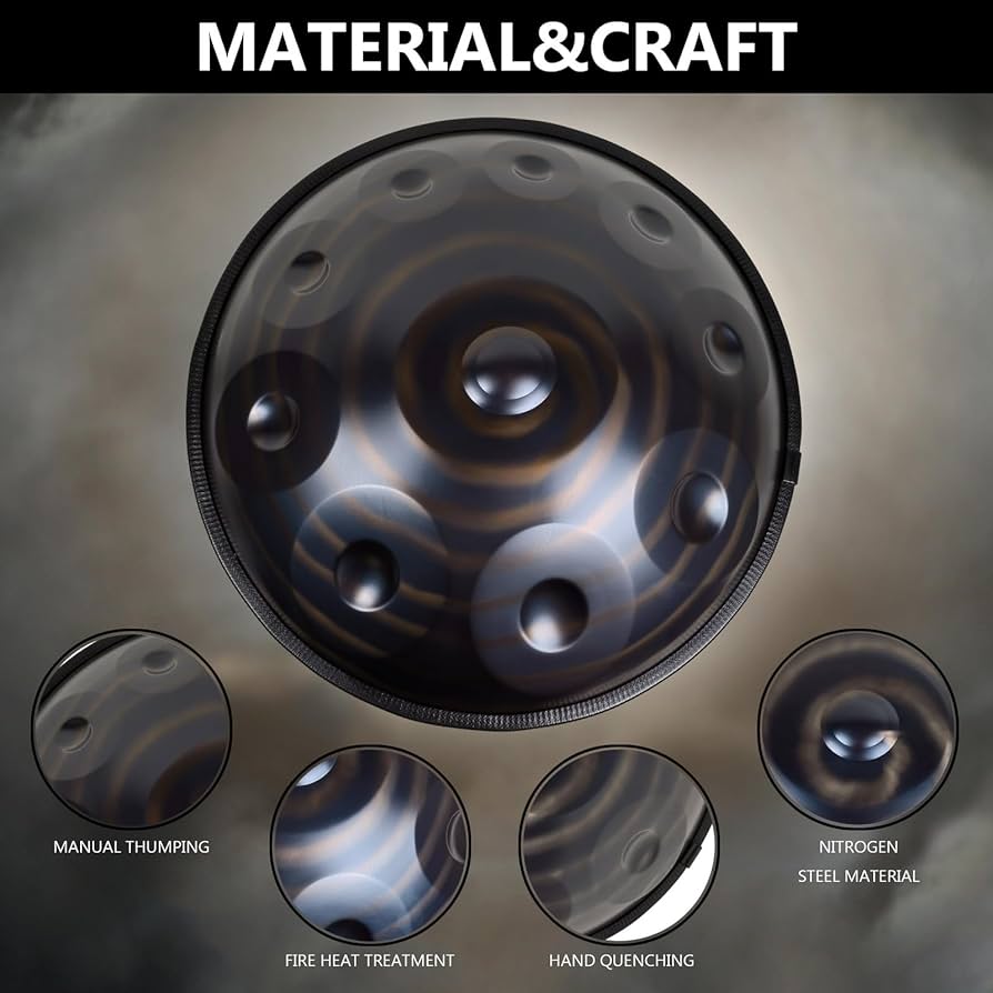 ハンドパン Dマイナー 10音 432Hz 付属品付き Amazon.com: Handpan