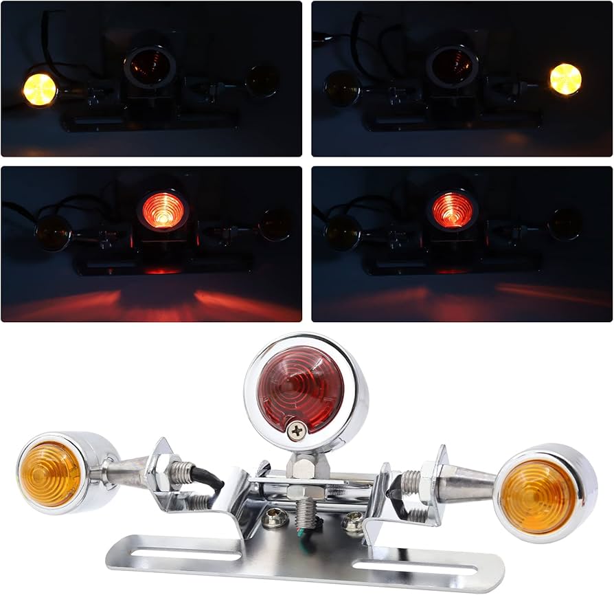 Amazon | X-STYLE バイク テールランプ 赤+黄 2色 3in1 12V LED