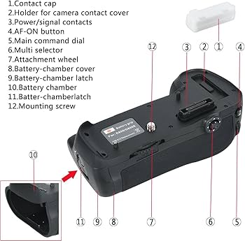Amazon.com : DSTE MB-D12 MBD12 Multi Power Battery Grip Compatible