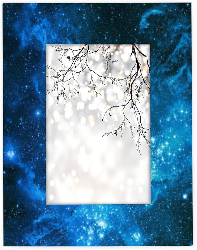 Amazon.co.jp: Funky Qiu 5x7 写真フレーム 銀河 宇宙 星 フォト