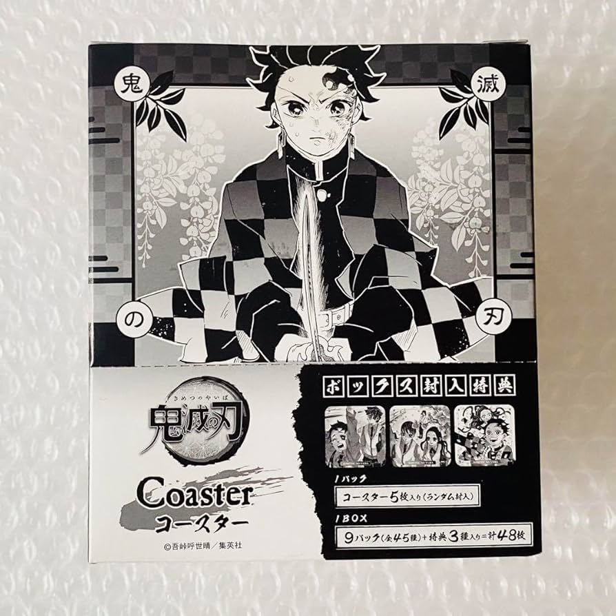 鬼滅の刃 アートコースター 第1弾 BOX 特典付 原作柄 鬼滅の刃 アート