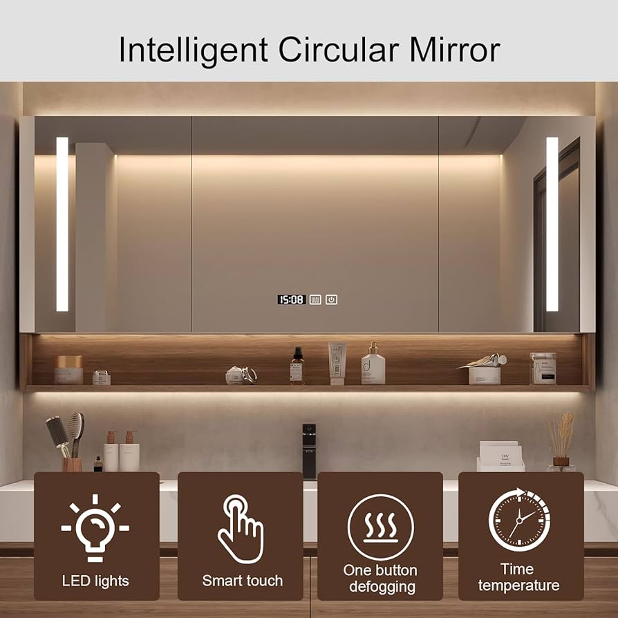 Amazon.com: Kadaligh 60IN Modern Bathroom Vanity Cabinet with