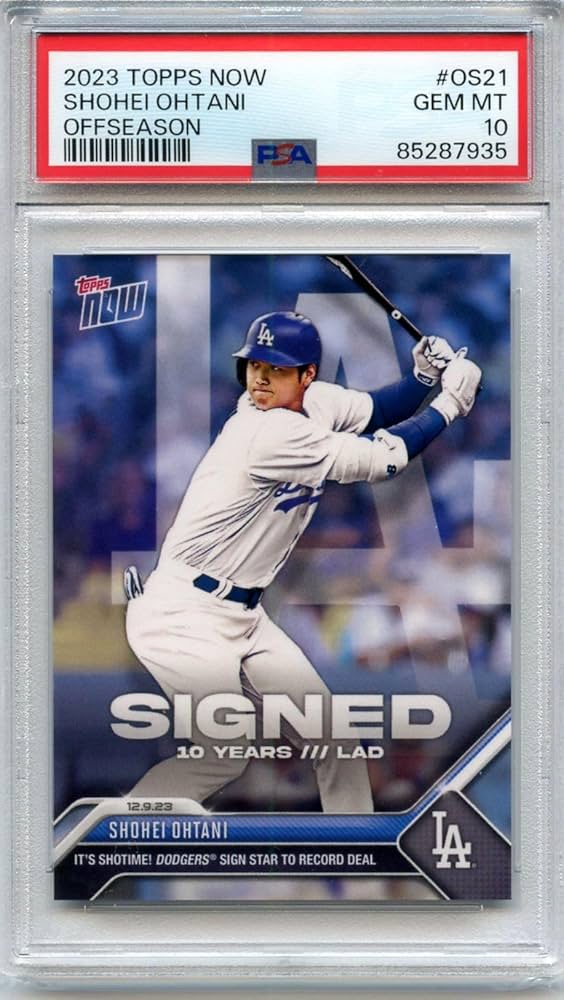 大谷翔平 MLB初ヒット カード（日本語版）PSA鑑定済(10点満点)