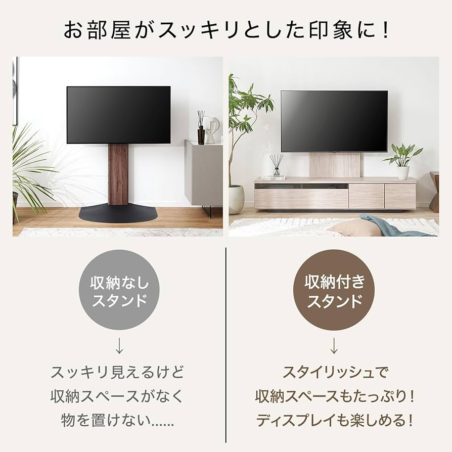Amazon｜LOWYA ロウヤ テレビスタンド 壁寄せ TVスタンド テレビラック