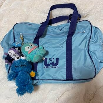 WORLD PEGASUS ダッフルバッグ 黒/青 旧型ワッペ