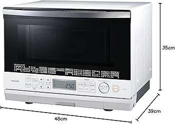 Amazon | 東芝 過熱水蒸気 オーブンレンジ 石窯ドーム 26L ER-VD80(W