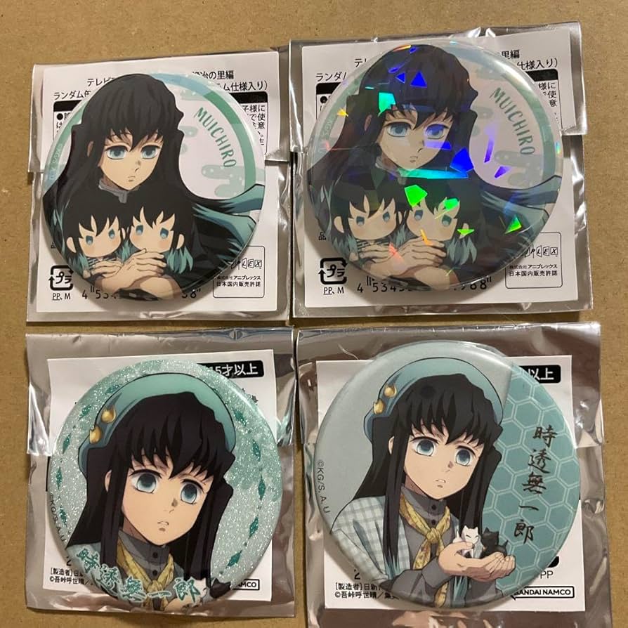 鬼滅の刃 時透無一郎 ナンジャタウン ねこ型缶バッジ 安い 鬼滅の刃 時