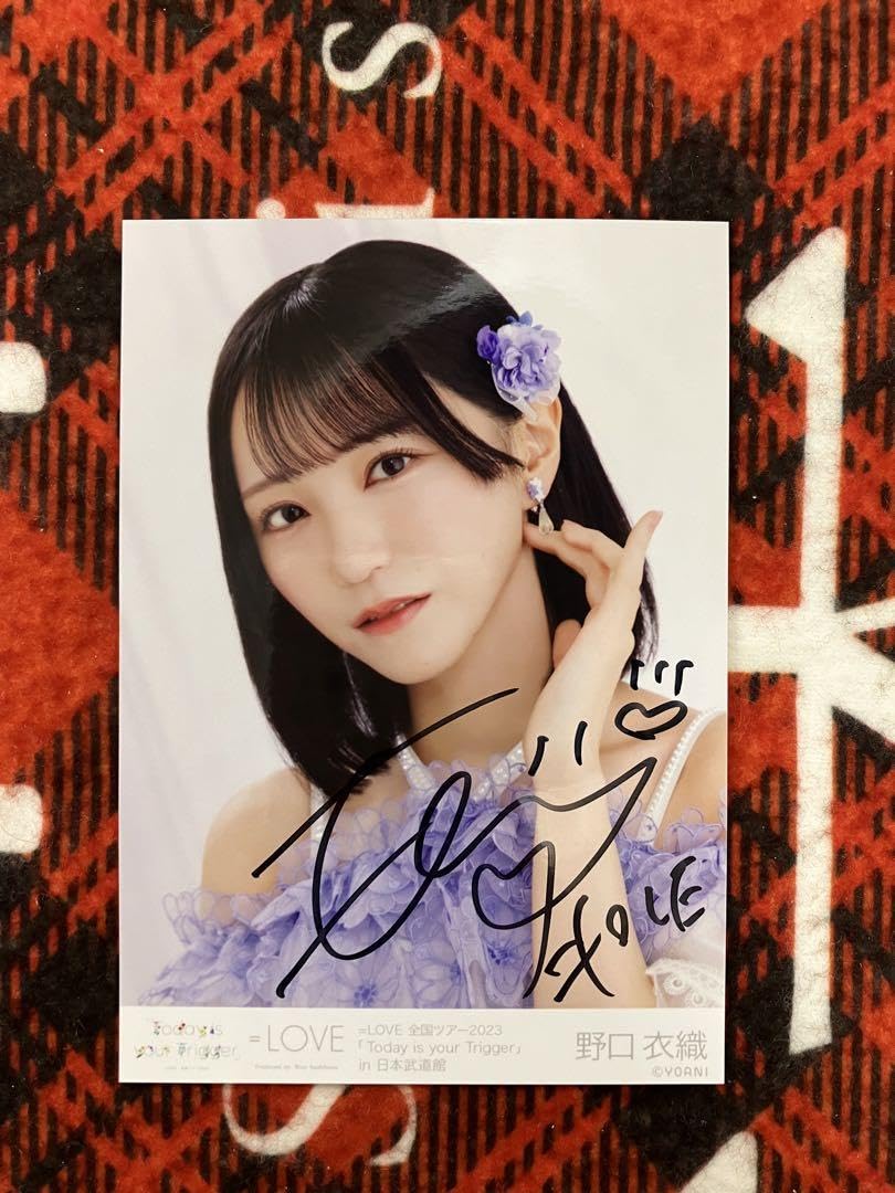 ユ*ウ様 イコラブ 注文 野口衣織 生写真 直筆 内緒バナシ イコラブ