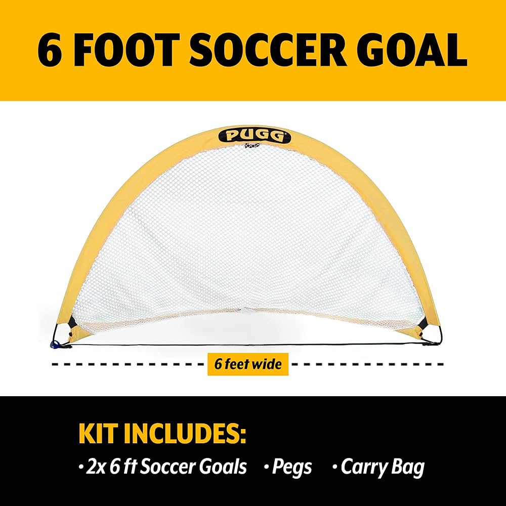 Amazon.co.jp: PUGG 6フィート ポップアップサッカーゴール
