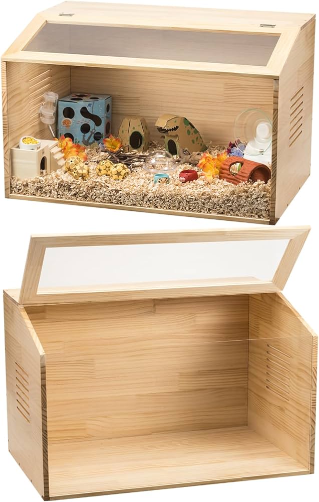 小動物/爬虫類用 ペットケージ Lサイズ 幅80cm 木製無垢材 2272