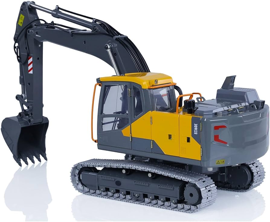 Amazon.com: wheelfun Double E 1:14 RC Excavator Model for E010
