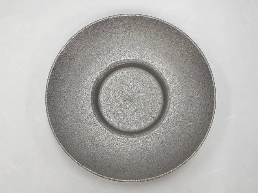 1040 超暉 錫製 柄なし丸形茶托 五客 茶器茶道具煎茶道具