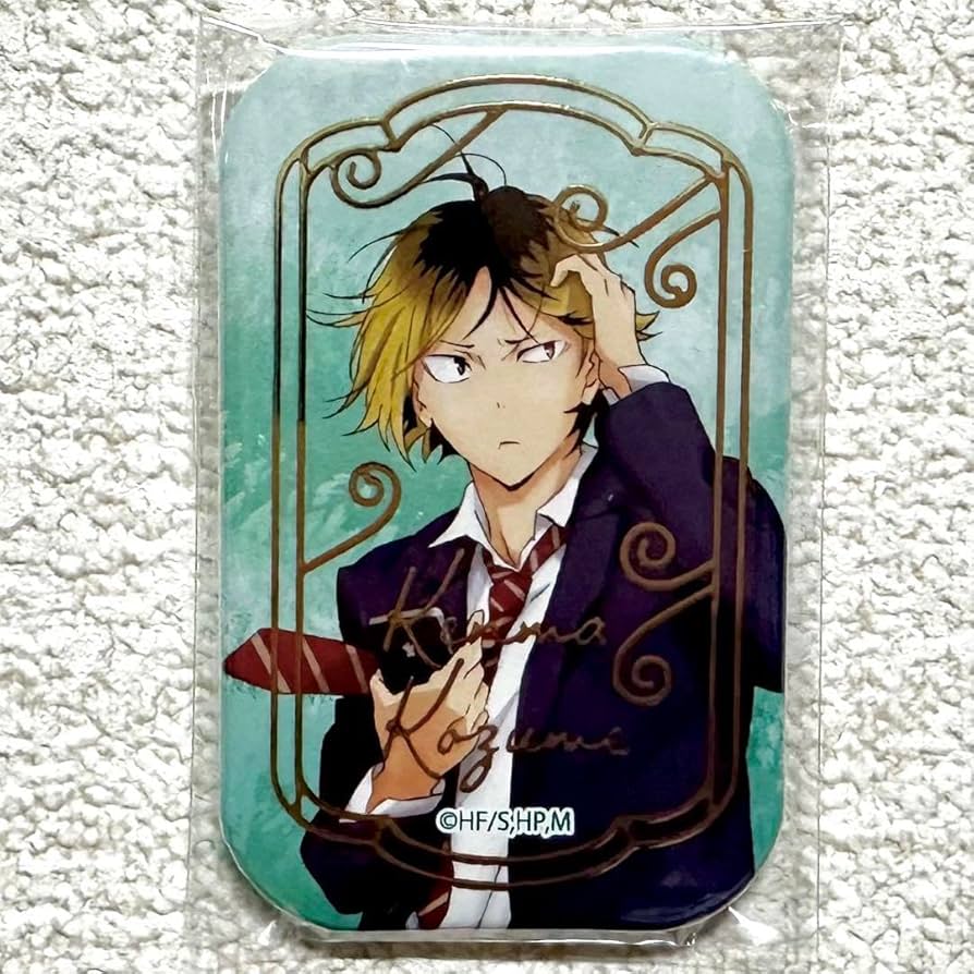 ハイキュー セブンネット 限定 スクエア缶バッジ 孤爪 研磨