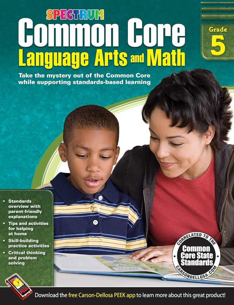 Spectrum Common Core 5th Grade Workbooks All Subjects, Language