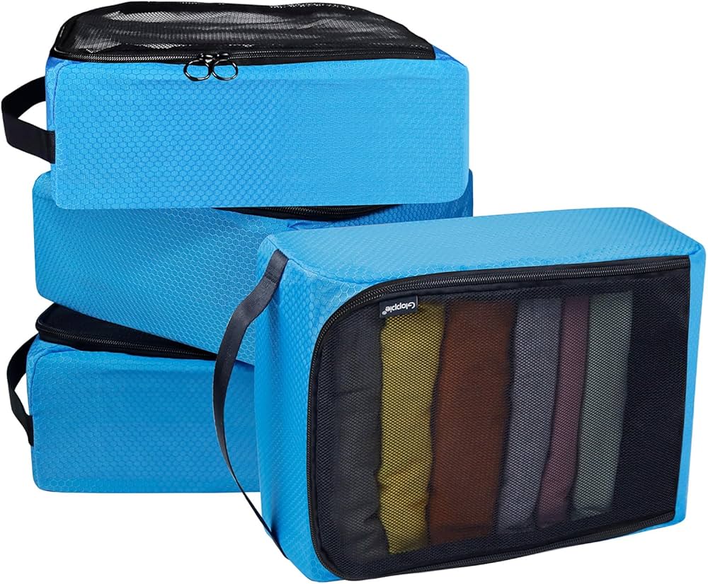 Amazon.co.jp: トラベルポーチ メッシュ 4点セット【Tシャツが18枚入る