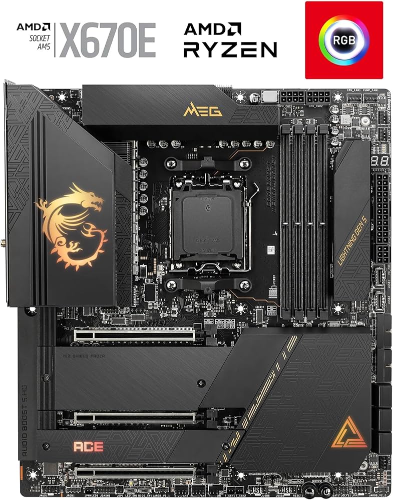 Amazon.com: MSI MEG X670E ACE Gaming Motherboard (AMD Ryzen 9000