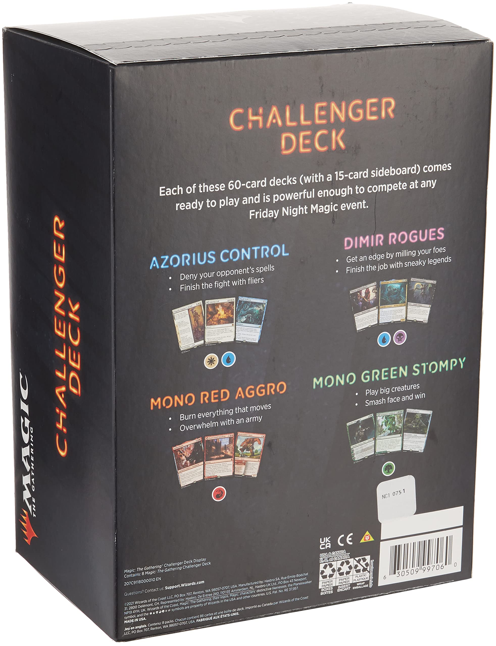 Amazon.com: Magic The Gathering 2021 Challenger Decks Assortment