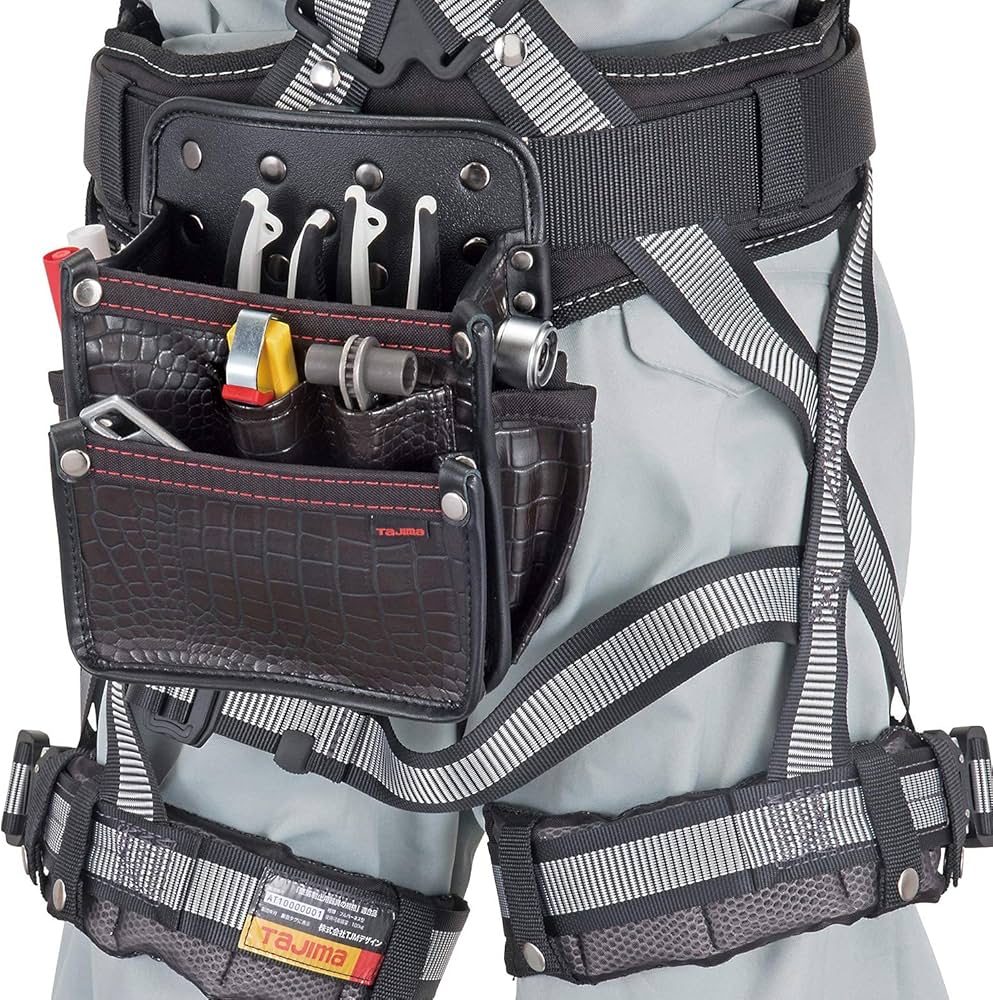 Amazon | タジマ セフシステム 着脱式腰袋 クロコ 電工2段大 高強度で