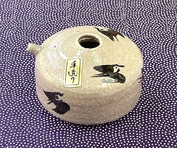 Amazon | 弘梅堂 書道 水滴 「萩釉 美濃焼」 伝統的工芸品 | 硯