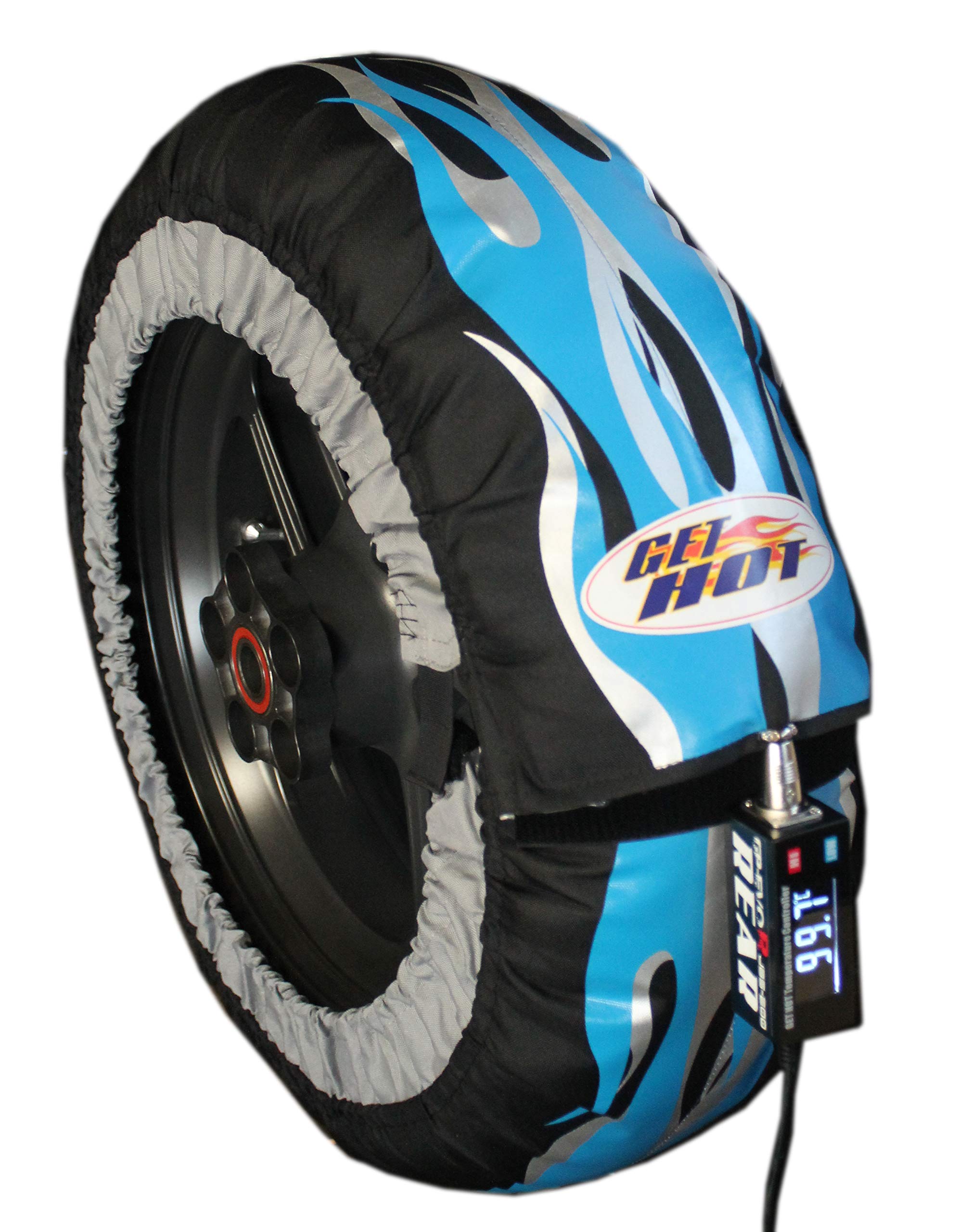 Amazon.co.jp: GET HOTタイヤウォーマー GP-EVO R ブルー／シルバー