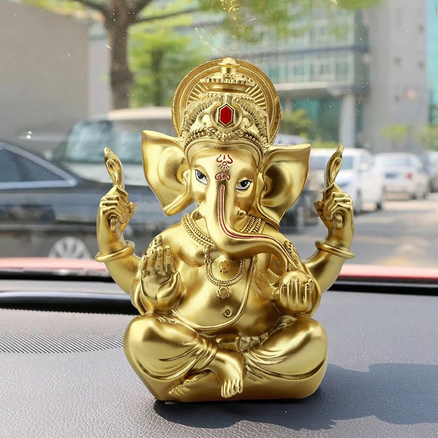 Amazon.co.jp: ガネーシャ 置物 風水 インドの神様 象 オブジェ