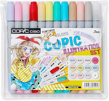 Amazon | Copic Ciao イラストブックバンドルセット アルコールベース